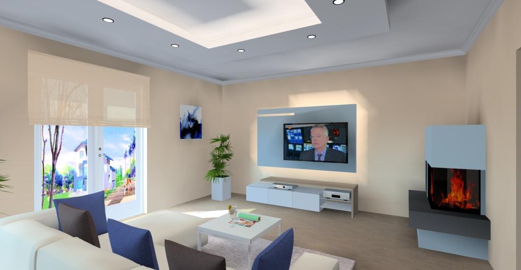 Salon klasyczny w kolorach pastelowych